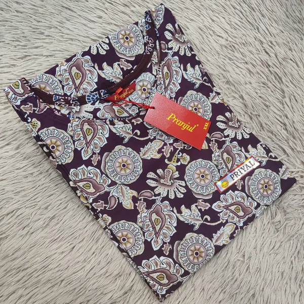 Pranjul Pure Cotton Straight Kurti | PK307